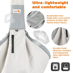 SENIOR BUDDAY dog carrier sling pocket storage keeps keys and treats within reach.