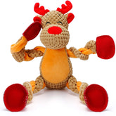 Senneny Christmas dog toy reindeer squeaker for playful fetch and companionship.