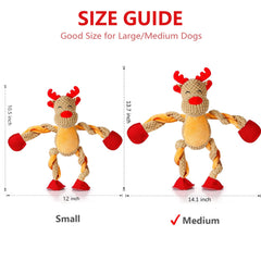 Senneny plush reindeer toy with crinkle tail adds sensory excitement during play.