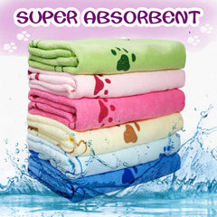 SENONAPO absorbent microfiber towels improve drying during baths or outdoor adventures