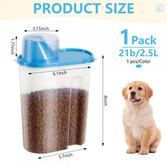 SenseYo blue container featuring pour spout enables easy, mess-free dispensing.