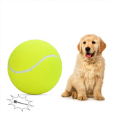 SenseYo Pomeat giant 9.5-inch dog tennis ball, inflatable for durable fetch play.