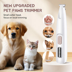SEONEZU dog paw trimmer LED display shows charging status