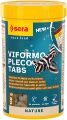 Sera Viformo Nature catfish food packaging displays jar design for quick identification and storage.