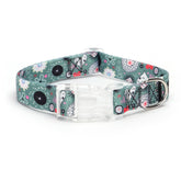 Serijoars floral print puppy collar with closed buckle for secure daily walks