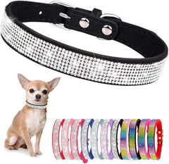 Serijoars rhinestone dog collar in black L adds glamorous sparkle for special occasions