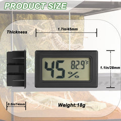 Serundo Auto humidity gauge close-up showing LCD display and precise readings.