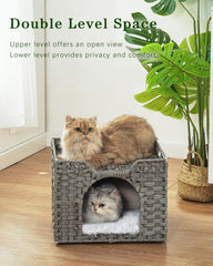 SETVSON cat bed foldable design side view portable travel setup.