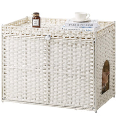 SETVSON cat litter box enclosure assembly shows sturdy framing and easy setup for apartments