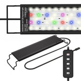 SEVENCONST 24/7 mode light front view with extendable brackets for stable 18-24 inch tanks.