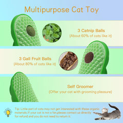 SEVENKA self-grooming brush mounted on wall for easy grooming access.