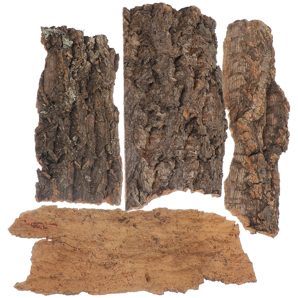 SEWACC natural cork bark bits flat bedding view for reptile habitats