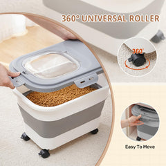 SEWIU container on four detachable wheels for easy relocation