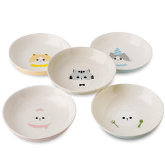 Seyatoo cat bowls colorful-pattern-01 highlights cute kitten patterns for daily meals.