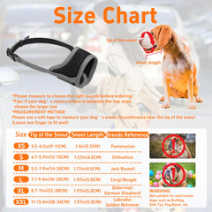 Seyezo dog muzzle breathable-air-mesh highlights space to breathe during walks