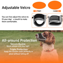 Seyezo dog muzzle inner padding protecting mouth during wear