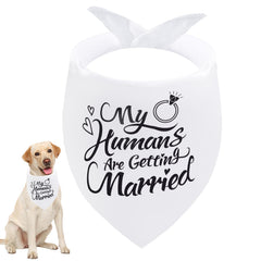 Seyezo dog wedding bandana My Humans Are Getting Married for wedding photo moments.