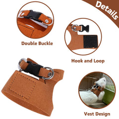 SEZDEKI medium rat harness brown supports comfortable daily walks.