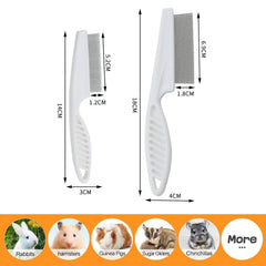 SEZDEKI two-pack small-pets combs in white for regular brushing.