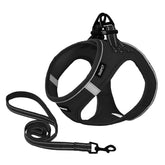 SGSPET soft mesh dog harness side view for breathable comfort during walks