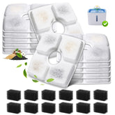 SgurFin 12-pack cat fountain filters deliver clean water filtration for pets.
