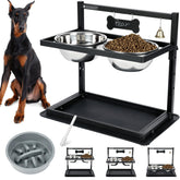 SHAINFUN elevated-dog-bowls-stand for adjustable height and comfortable meals.