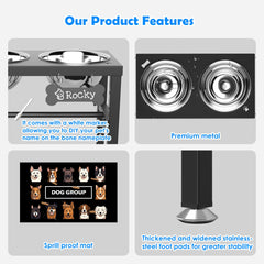 SHAINFUN stainless steel bowls 58oz two-pack for ample servings