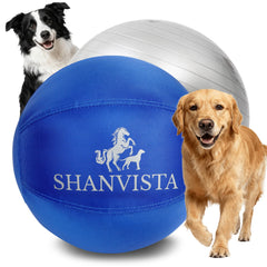 SHANVISTA 22-inch Herding Ball blue front view promotes active play and focus.