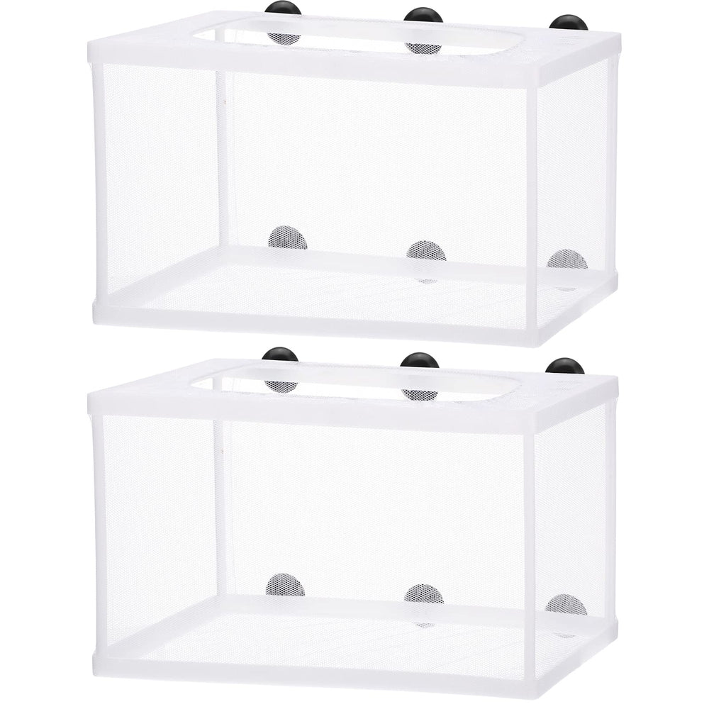 Shappy fish tank breeder net box assembly shows two-piece design for easy setup.