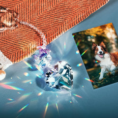 Shario dog memorial gift crystal serves as a meaningful sympathy keepsake for pet loss.
