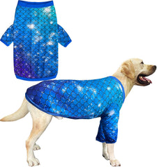Sharkwill Mermaid dog shirt front 3D graphic for eye-catching photoshoots and everyday wear