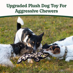 SHARLOVY Bound-edge nylon dog toy resists aggressive chewing for longer-lasting entertainment.