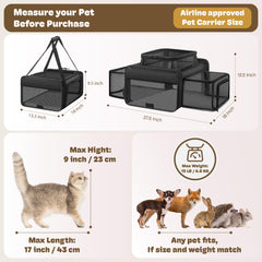 SHARLOVY built-in privacy curtains create a quiet, distraction-free space for your pet.
