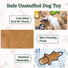 SHARLOVY Crinkle squeaky sounds capture dogs' attention during interactive fetch.