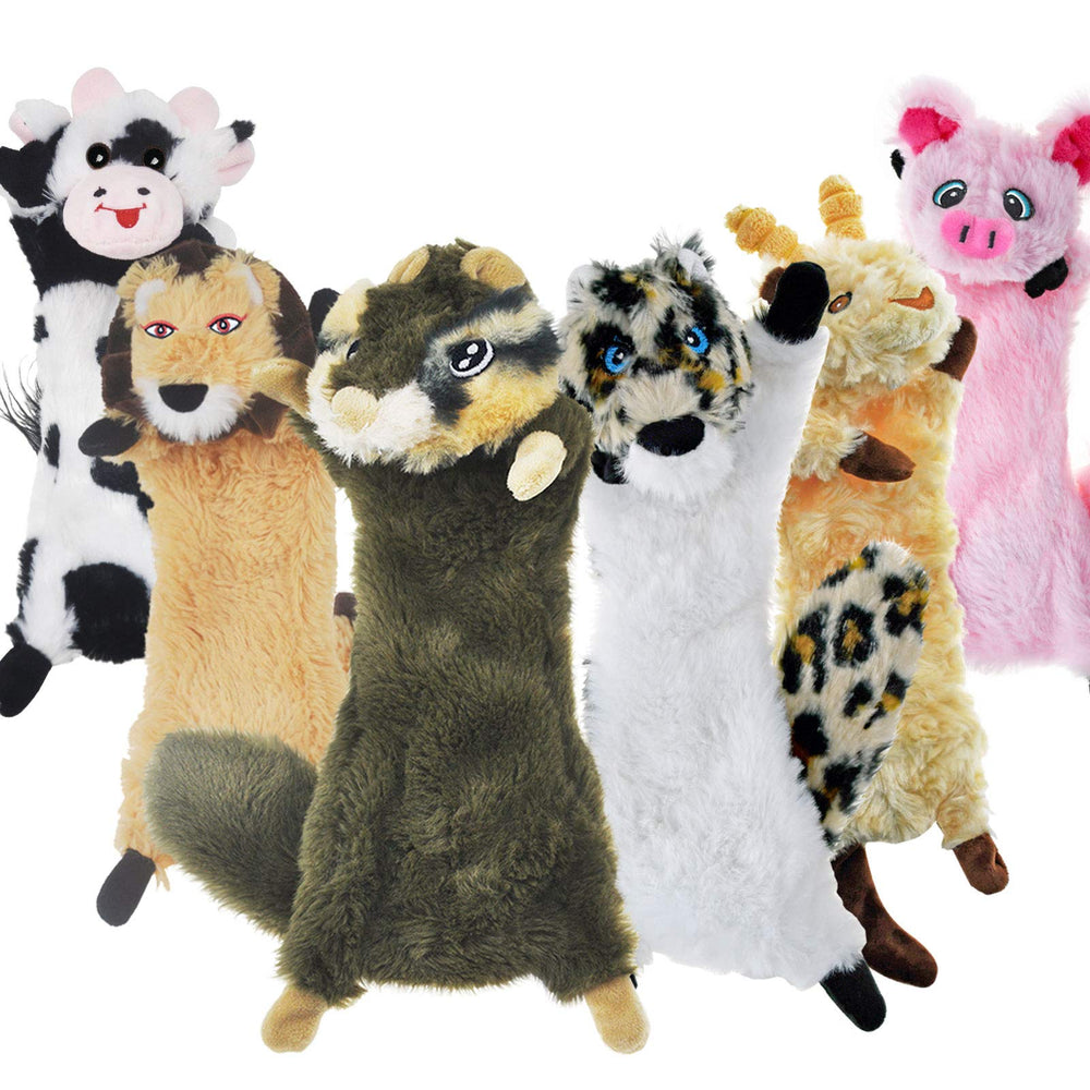 SHARLOVY pig squeaky toy provides engaging chew and crinkle play for small dogs.