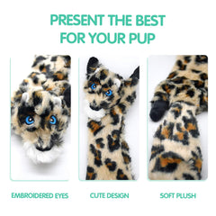 SHARLOVY leopard crinkle toy, colorful fetch and chew companion
