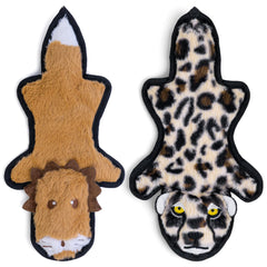 SHARLOVY No Stuffing Dog Toy with crinkle and squeak for engaging play.