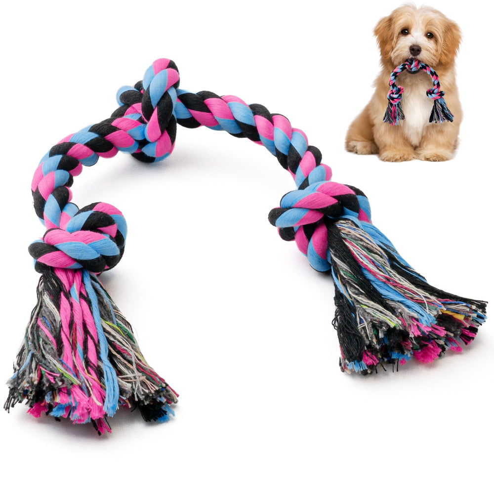 SHARLOVY puppy rope toy 15in ready for interactive tug and teething play.