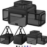 SHARLOVY top-loading expandable cat carrier for easy pet access during travel