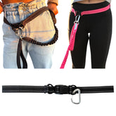 Shed Defender hands free belt pink worn for hands-free dog walking