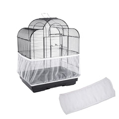 Sheens Bird Cage Cover White Seed Catcher keeps floors tidy and birds comfortable.
