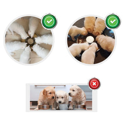 Sheldamy Puppy Bowl raised center design guides food to the outer rim.