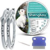 ShengKou natural flea collar for puppies showing six-month protection.