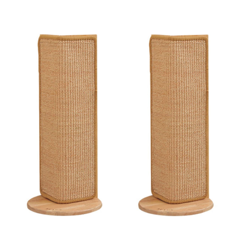 SHENGOCASE 2-pack corner scratch post base protects furniture while cats scratch