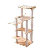 SHENGOCASE cat tree 57 inches tall perch showcases sturdy design for big cats at home