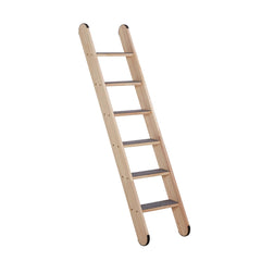 SHENGOCASE solid wood wall-leaning cat ladder provides elevated perching space for curious cats.