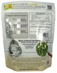 Sherwood Baby Rabbit Food hay-based formula closeup highlighting natural ingredients for digestion