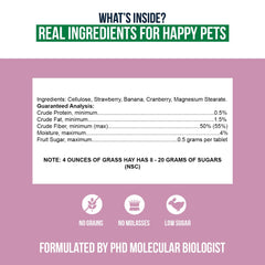 Sherwood Pet Health Snackies grain-free, low-sugar option with about 30% fiber supports normal digestion.