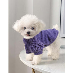 Shifenmei dog sweater small belly-open design enables potty breaks without removal.