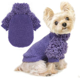 Shifenmei pullover dog sweater XS purple keeps tiny dogs warm on cold days